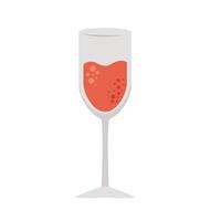 red wine cup vector