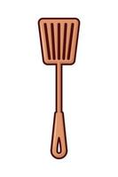 bbq grill spatule vector