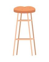 wooden chair bar vector