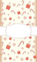 christmas gift wrap vector