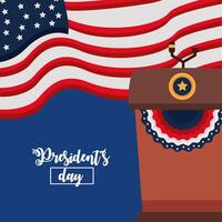 presidents day celebration vector