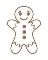 ginger doll cookie vector