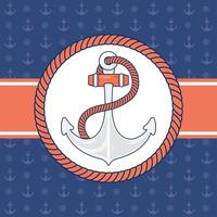 anchors and rudders pattern vector