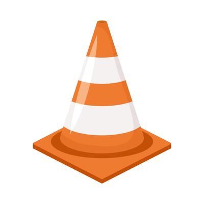 under construction cone