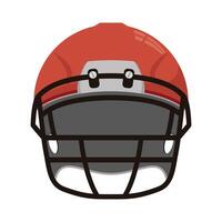 american football red helmet vector