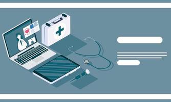 medical services online vector