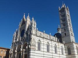 Cathedral church in Siena photo