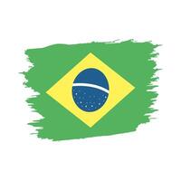 brazil flag waving vector