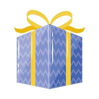 blue gift box vector