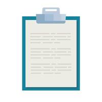 clipboard with document vector