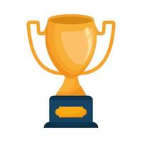 trophy golden award vector