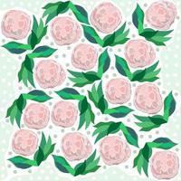 pattern with hydrangea bouquet vector