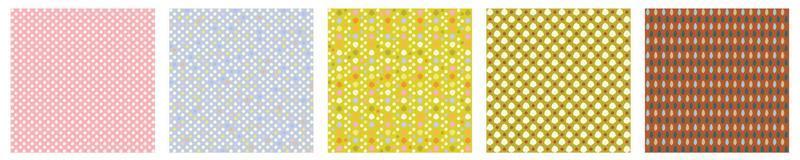 Polka dot set vector