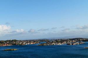 stavanger en noruega desde la perspectiva de la terminal de cruceros foto
