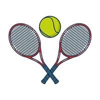 Set of tennis logos, emblems, badges, labels and design elements vector