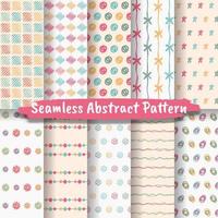 Set of Seamless Abstract Patterns vector