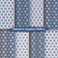 Collection of Geometric Seamless Pattern vector