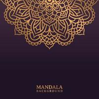 Luxury mandala background With Golden Arabesque vector