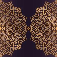 Luxury mandala background With Golden Arabesque vector