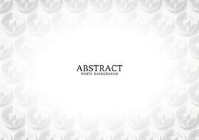 Abstract white and grey geometric background texture vector