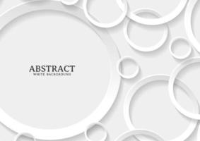 Abstract white and grey circle background texture vector