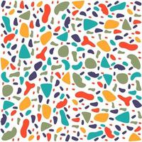 Terrazzo abstract colorful seamless pattern background vector