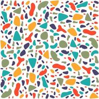 Terrazzo abstract colorful seamless pattern background vector