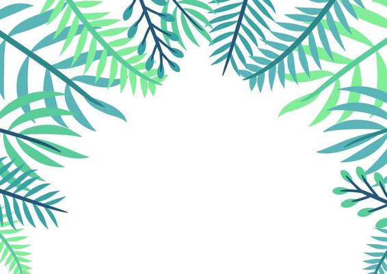 Modern tropical leaves background design