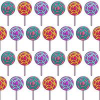 Lollipops Seamless Pattern vector