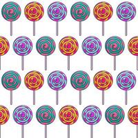 Lollipops Seamless Pattern vector