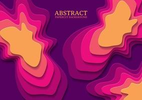 abstract papercut design background with overlap layer vector