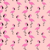 Flamingo seamless vector pattern background