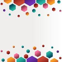 Abstract Geometric Shape Hexagon Background vector