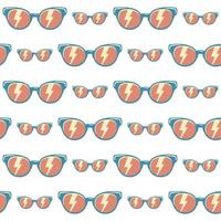 Seamless pattern background sunglasses with color vector