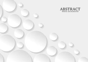 Abstract white and grey circle background texture vector