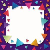 banner de fondo colorido triángulo abstracto vector