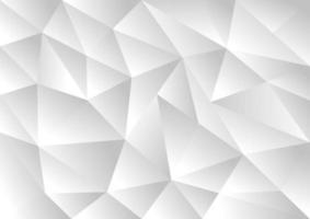 Abstract modern white and grey chaotic polygonal background vector