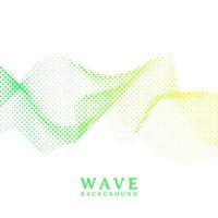 Abstract wavy colorful gradient dots halftone background vector