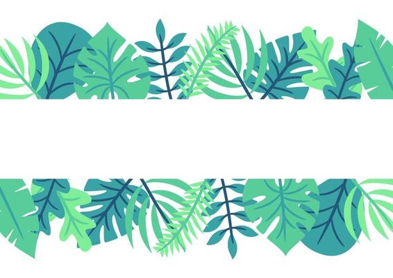 Modern tropical leaves background design