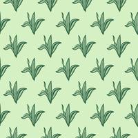 Botanical floral leaves seamless pattern. Floral pattern, Green leaves vector