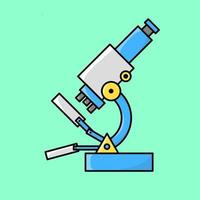 Microscope vector with outline