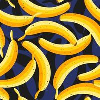 patrón tropical con plátanos. vector