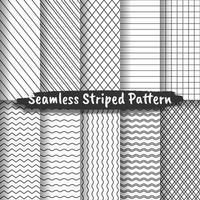 Collection of seamless stripe patterns vector