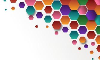 Abstract Geometric Shape Hexagon Background vector