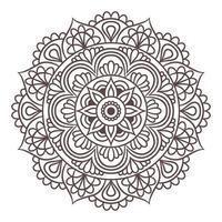 Ethnic Mandala Round Ornament Pattern vector