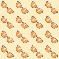 Seamless pattern background sunglasses with color vector