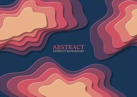 abstract papercut design background with overlap layer vector