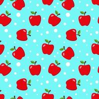 apple seamless pattern background. vector illustration