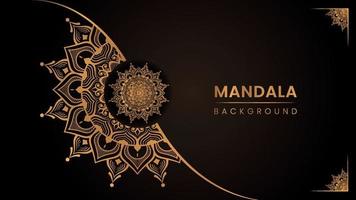 Abstract luxury mandala background ornamental with golden arabesque pattern islamic mandala vector