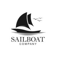 sailboat logo design inspiration.modern design.vector illustration concept vector